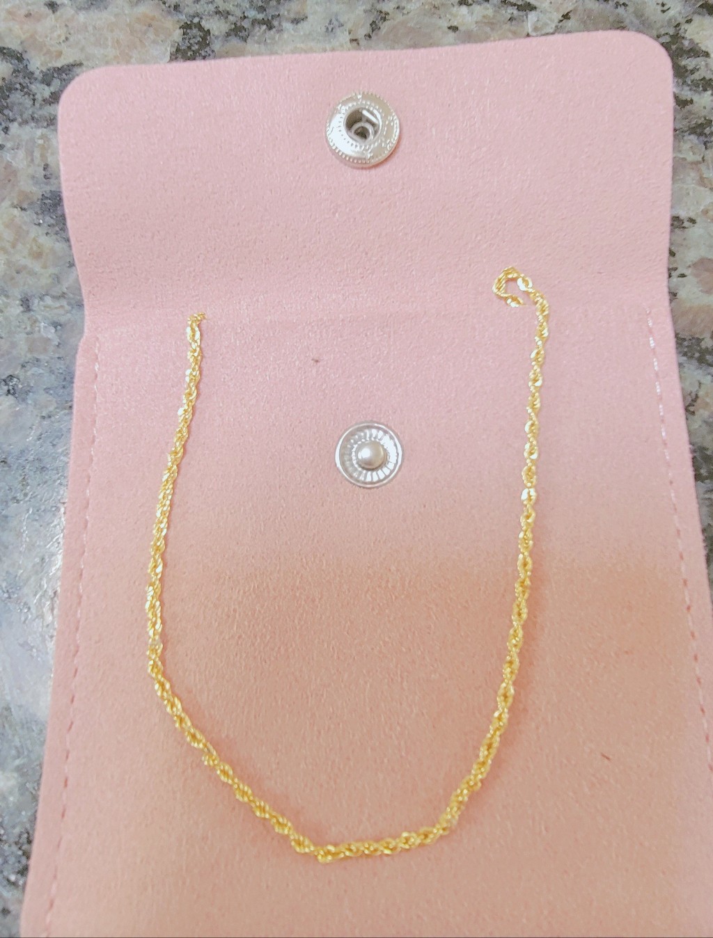 10 Kt Gold Rope Necklace